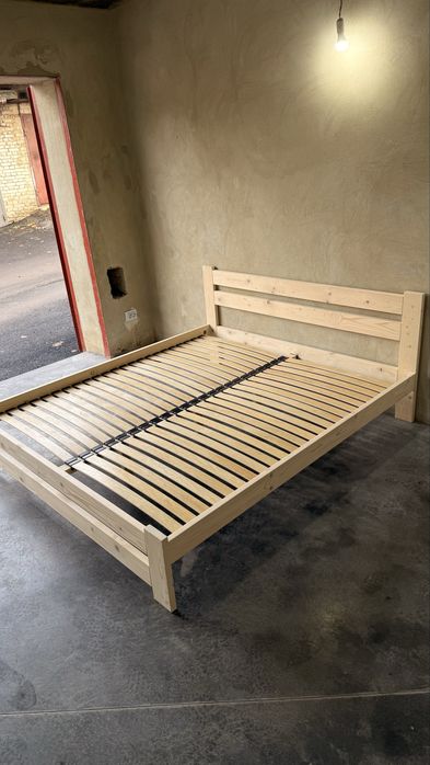 Ліжко з масиву дерева бюджетне двоспальне кровать з масива 160х200