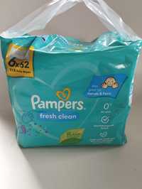 Chusteczki nawilżane Pampers fresh clean 6 x 52 szt