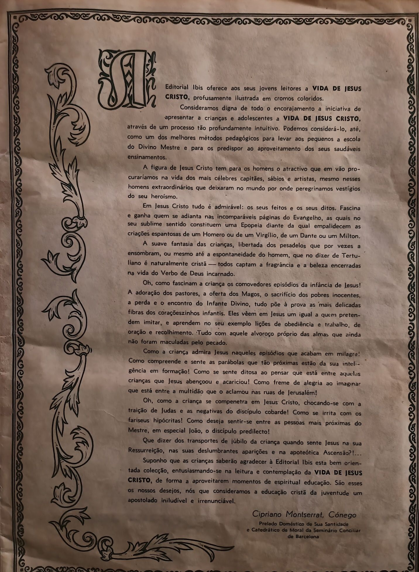 caderneta de cromos " a vida de Jesus Cristo "