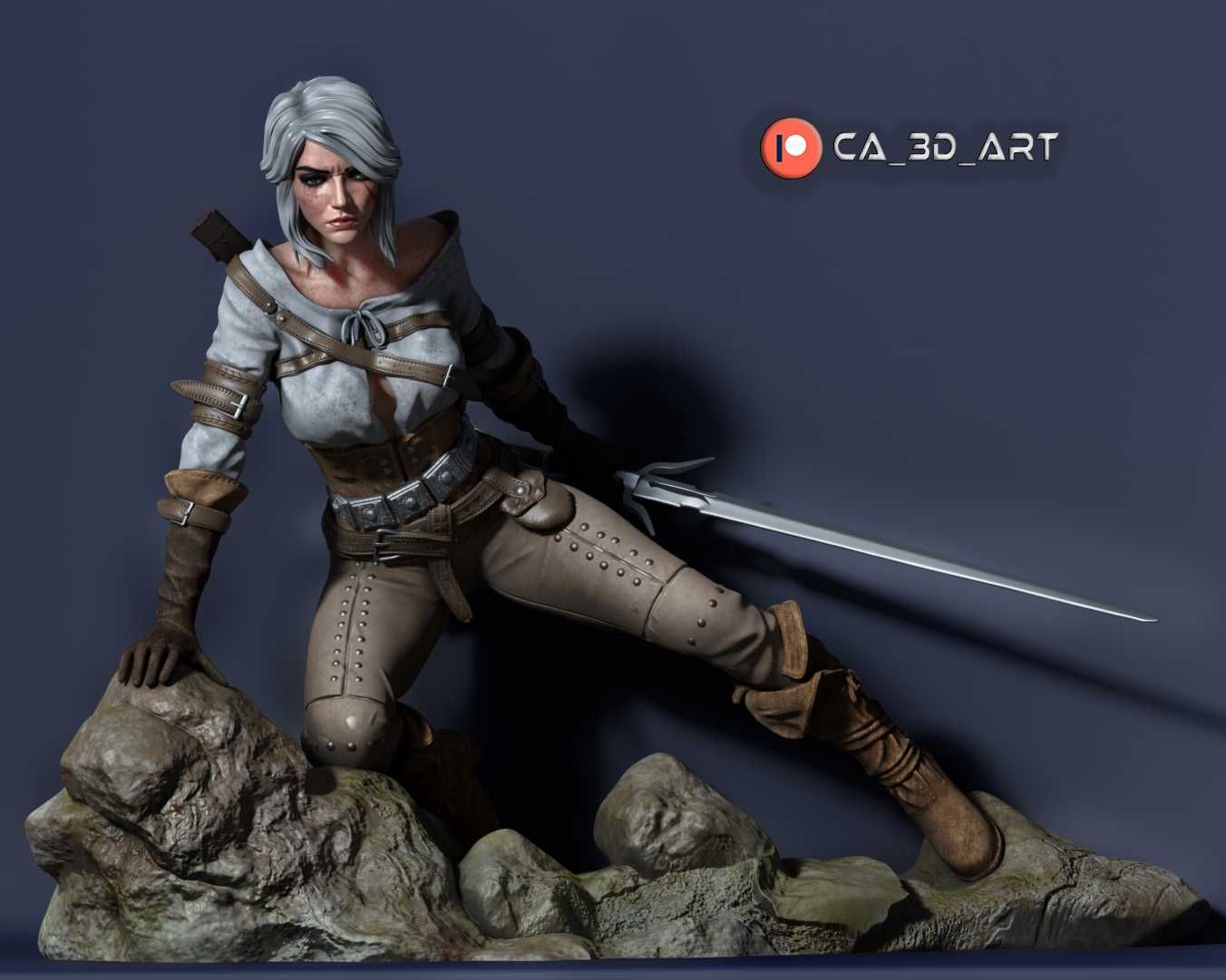 Druk 3D Ciri Wiedźmin Witcher