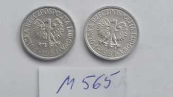 P M565, 2 x stara moneta 10 gr groszy 1981 Polska bardzo ładna