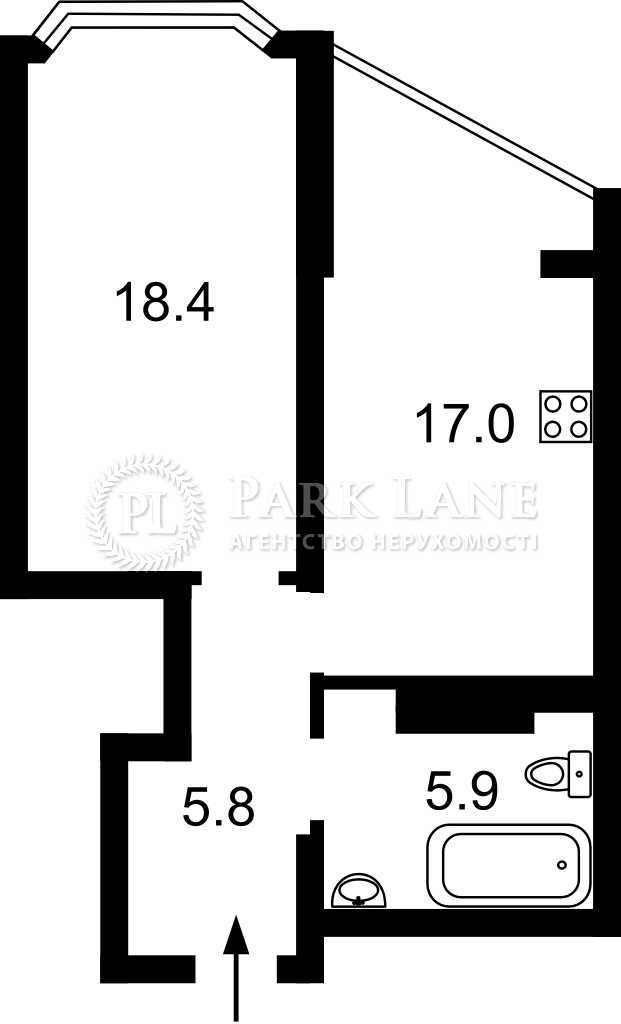 Продаж 1 кімн. Ахматової 32/18, Позняки, Дарницький, ТРЦ Рівер Мол