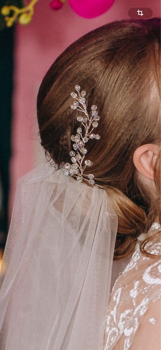 Свадебная веточка для волос