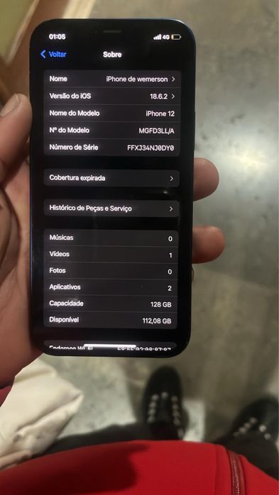 Iphone 12 128g saude da bateria 94