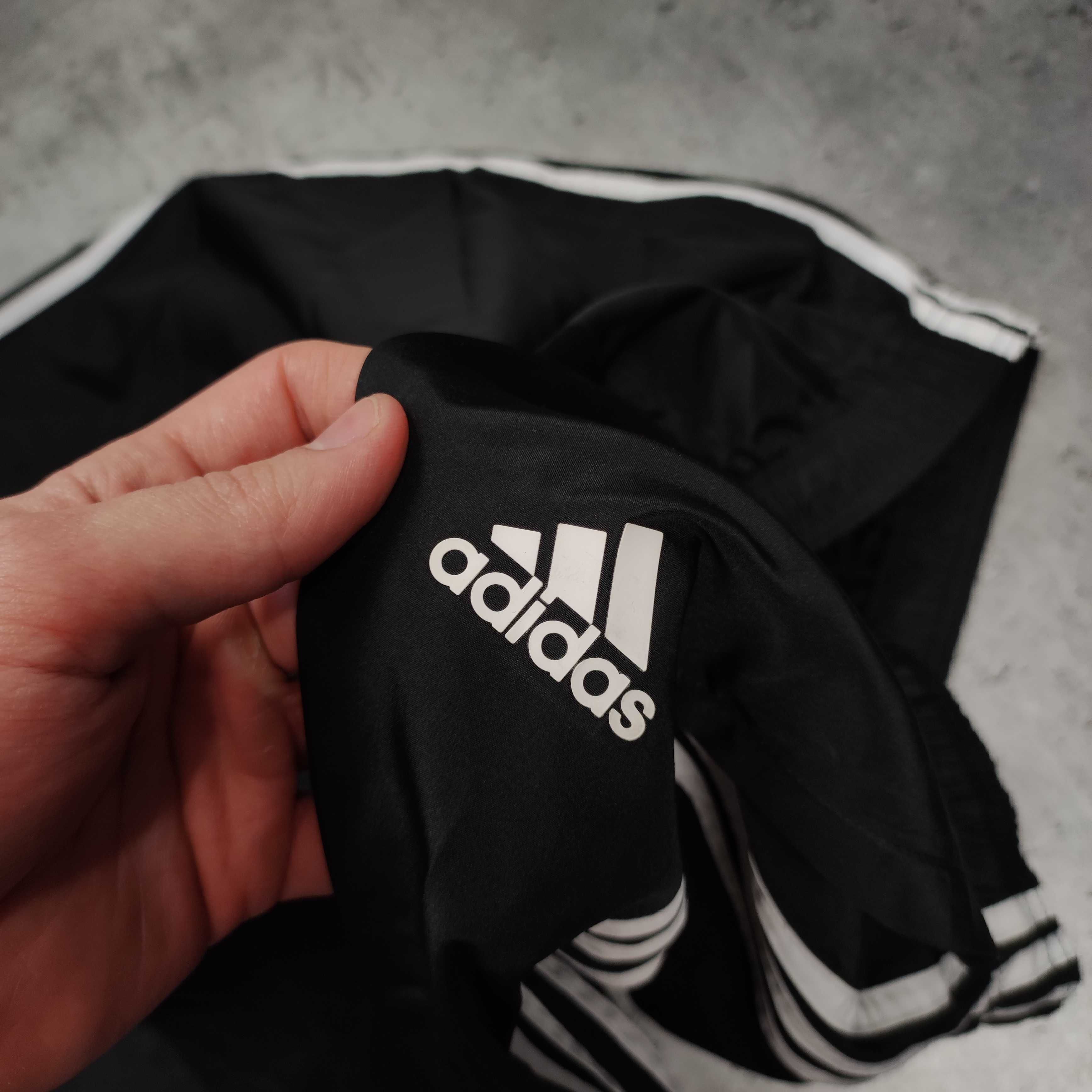 MĘSKIE Dresy Sportowe 3 Paski Adidas Klasyczne Czarne Małe Logo Sport