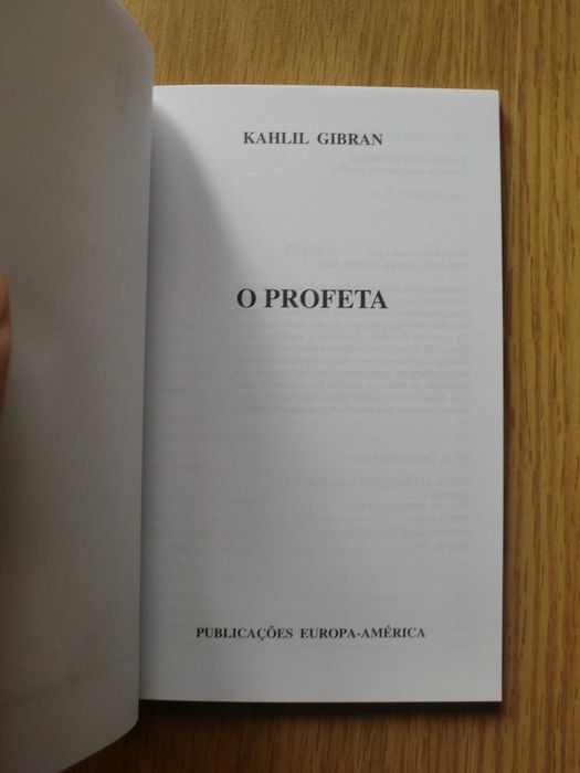 O Profeta
de Kahlil Gibran