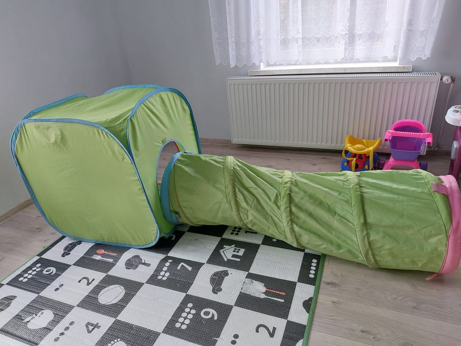 Namiot z tunelem dla dzieci