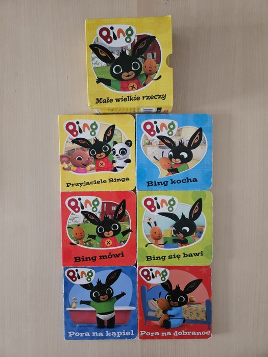 Zestaw, komplet 6 książek, książeczek z serii Bing: Małe wielkie rzecz