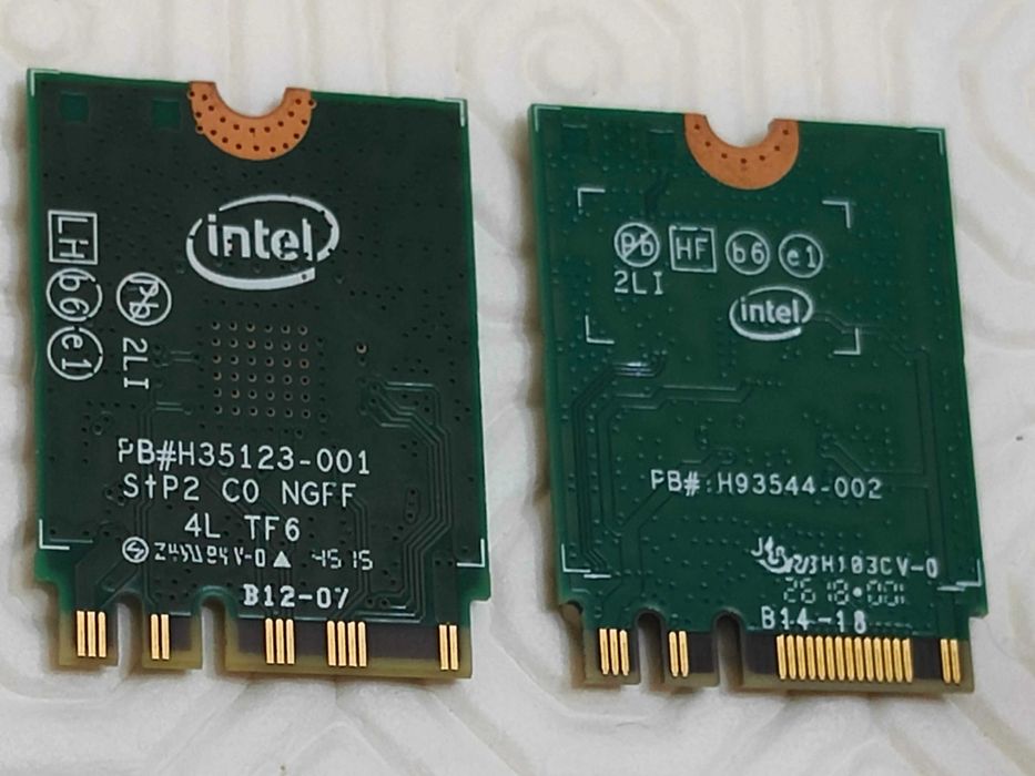 Placas WiFi Intel com Bluetoot