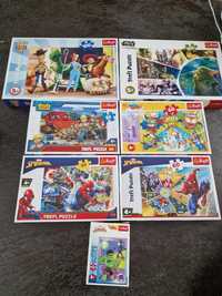 Puzzle Trefl Spider-Man,  Toys Story, Star Wars