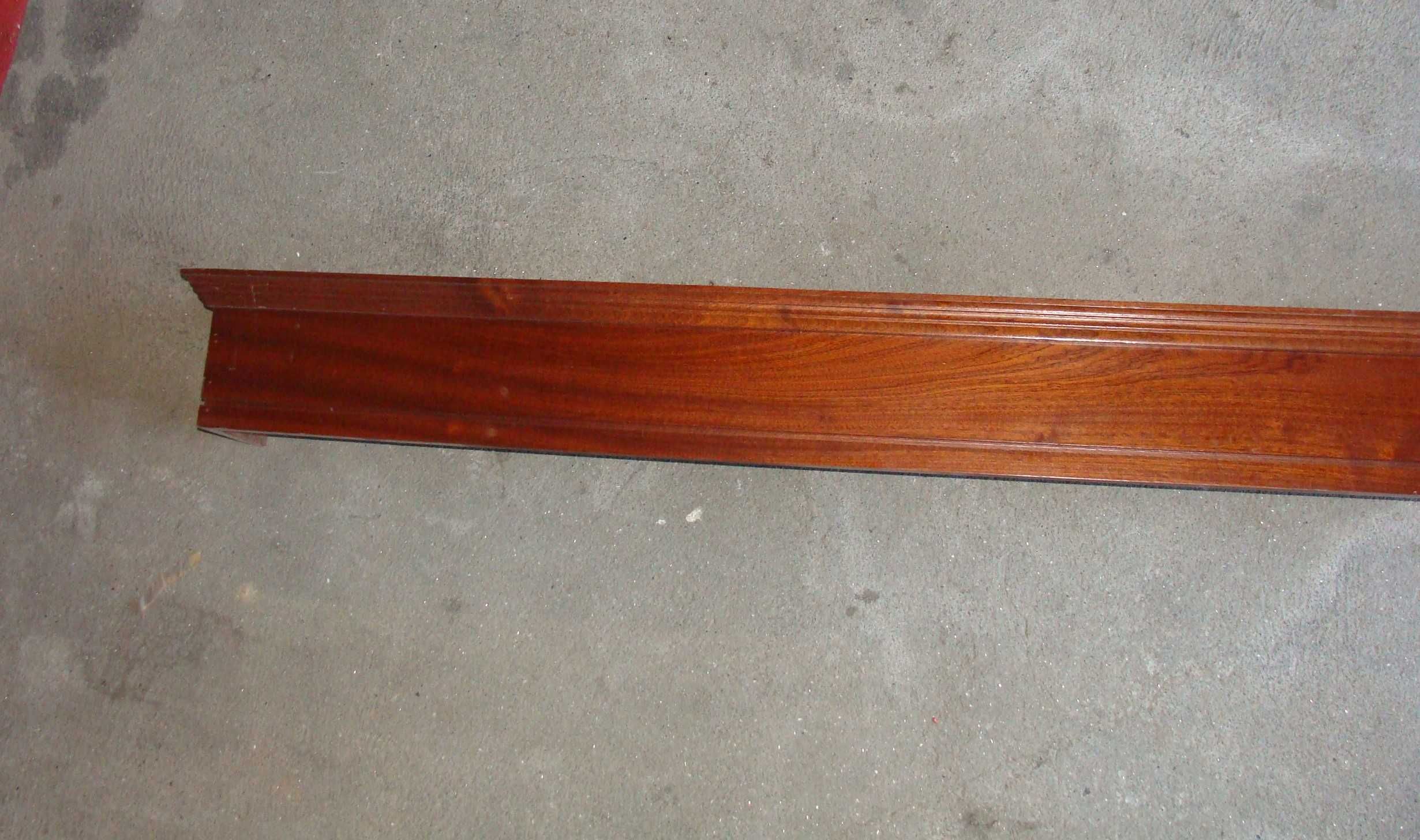 Sanefas em Madeira Escura para Cortinados - 4 unidades - cada 10 euros