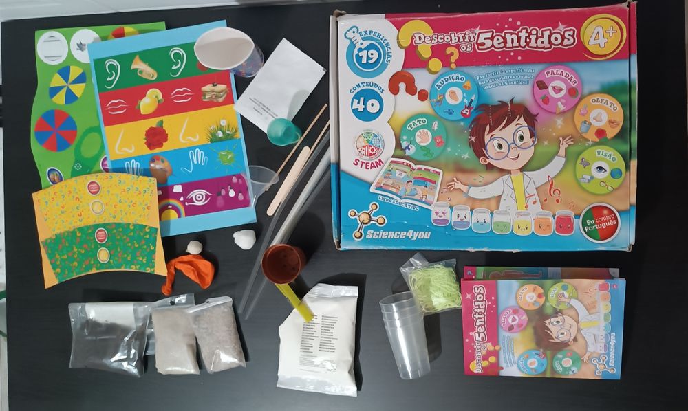 Jogo Descobrir os 5 Sentidos. 4 +