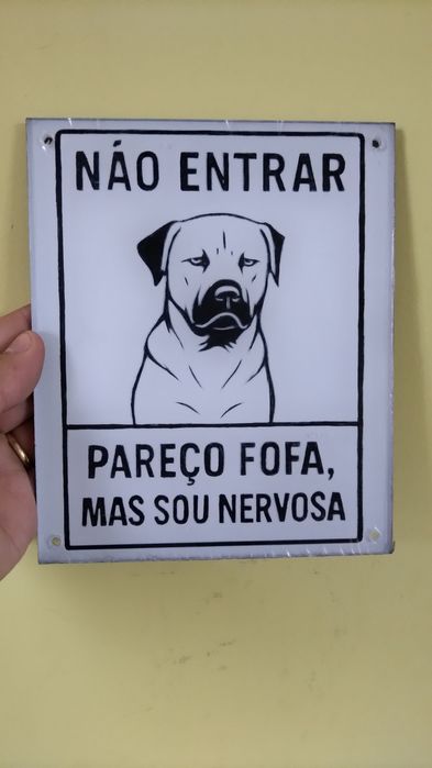 Placas Aviso para cães