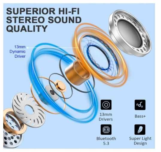 Drsaec Słuchawki bezprzewodowe J52 douszne mini Bluetooth