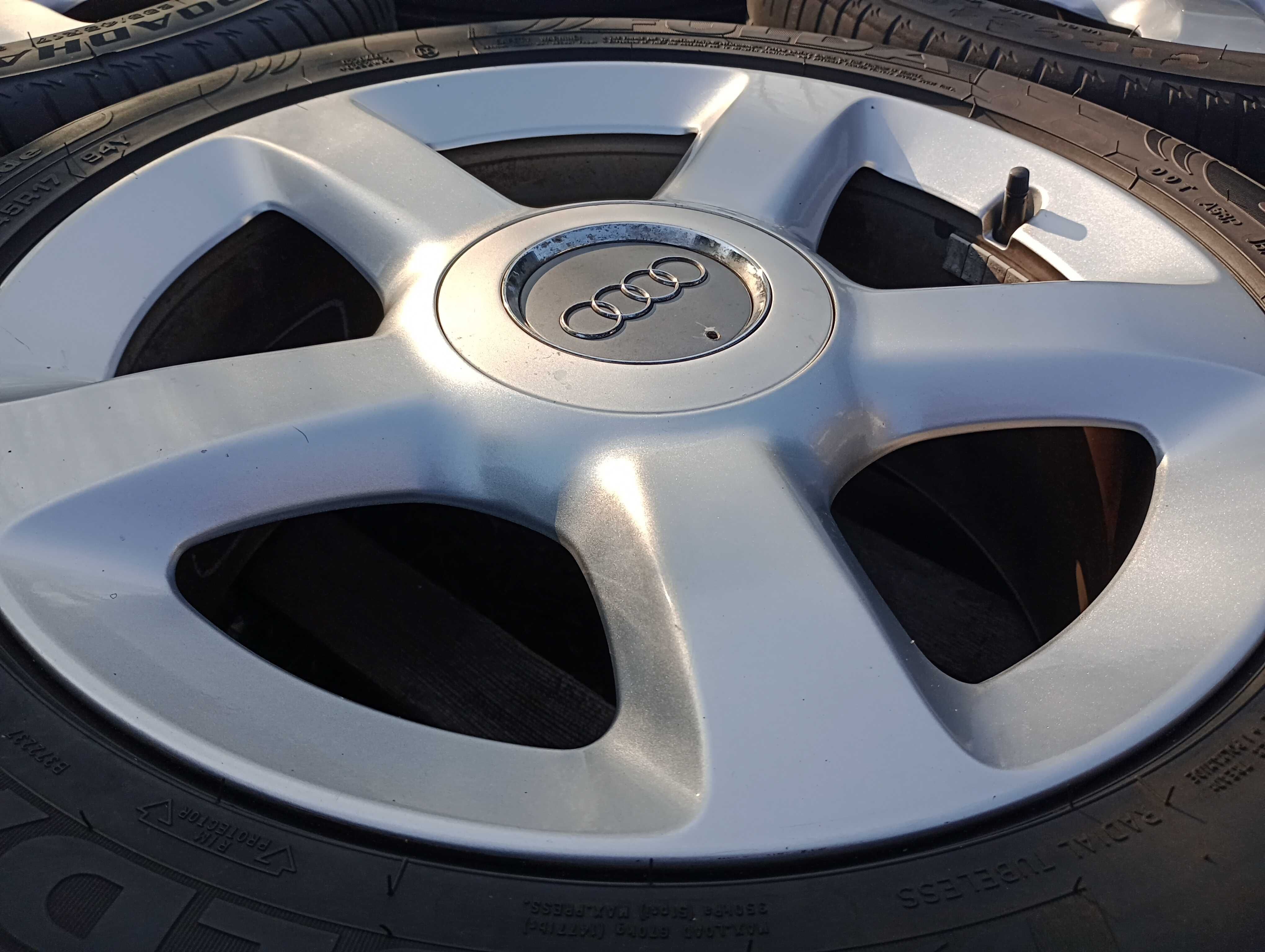 Alufelgi 17 cali 5x112 AUDI A6 A4 A3 VW Seat Skoda - piasta 57.1