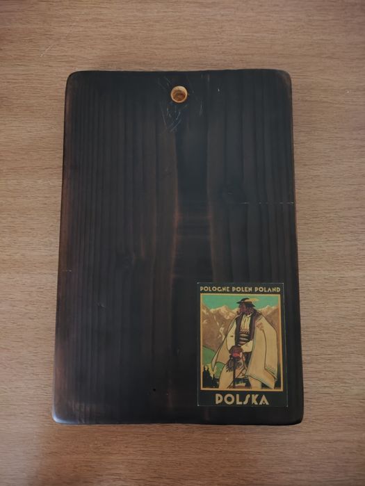 Декупаж на дереве, картина Гуцулы