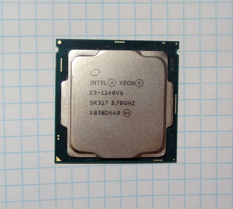 Intel Xeon 1151 E3-1240 v6 i7-7700 3.70 GHz 4 ядра 8 потоків Kaby Lake