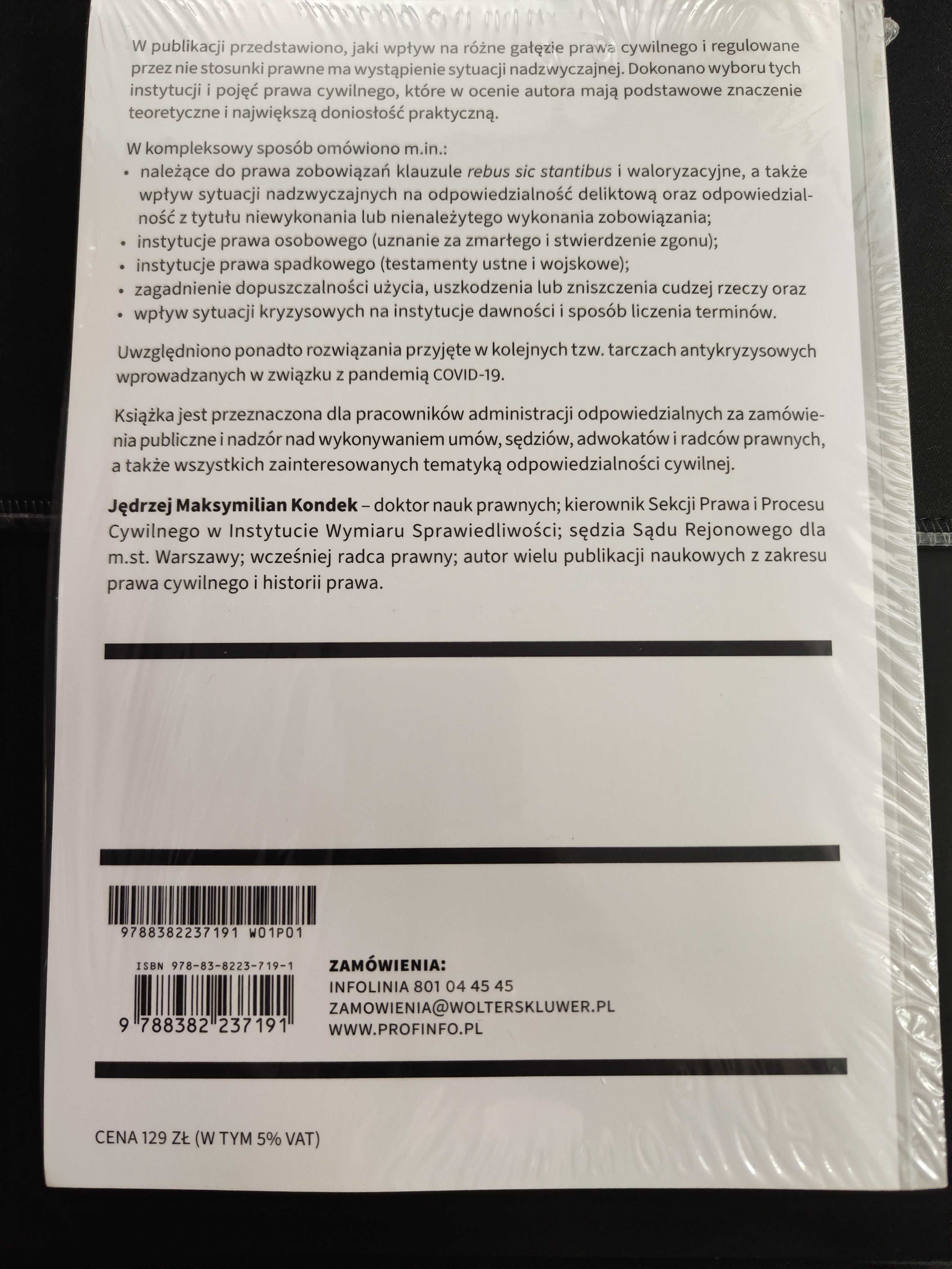 Jędrzej Kondek - Wpływ sytuacji kryzysowych na stosunki cywilnoprawne