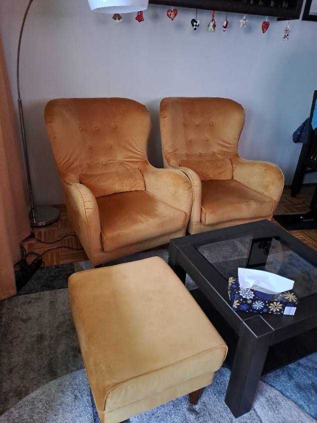 Fotele uszak +podnóżek