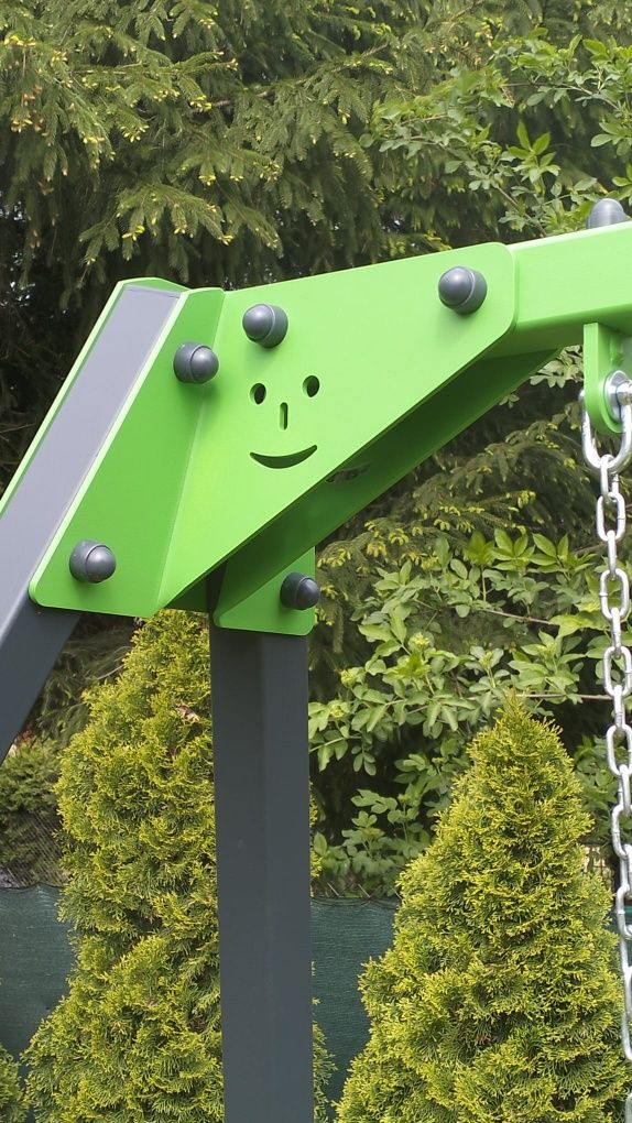 Huśtawka ogrodowa metalowa stelaż plac zabaw