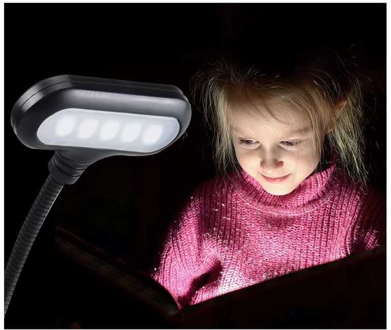 Lampka biurkowa led szkolna do czytania nauki pracy klips