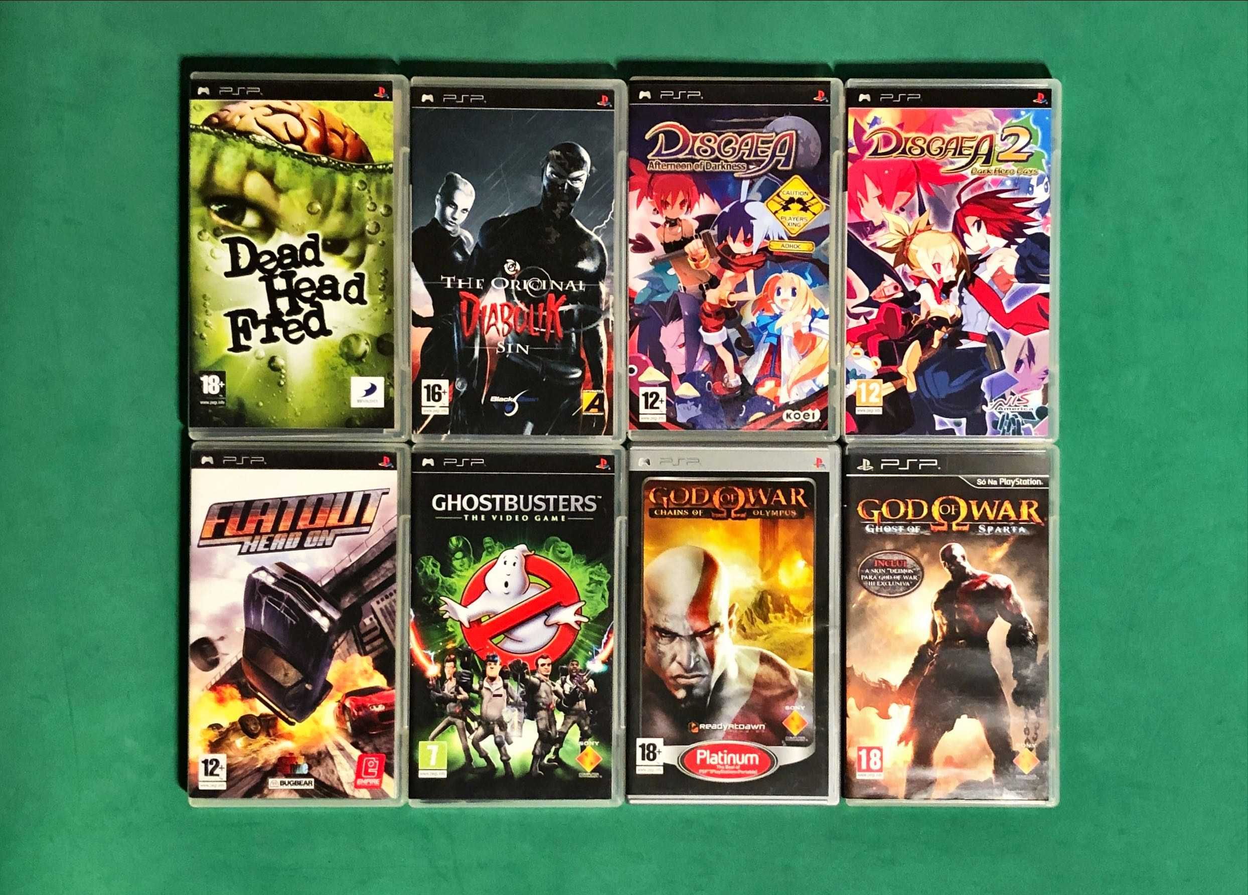 PLAYSTATION Portátil PSP Breath Disgaea God Lego Warriors DIVERSOS