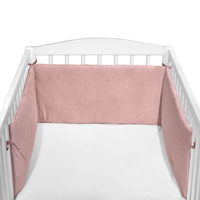 Ochraniacz do łóżeczka Cotton różowy cc1