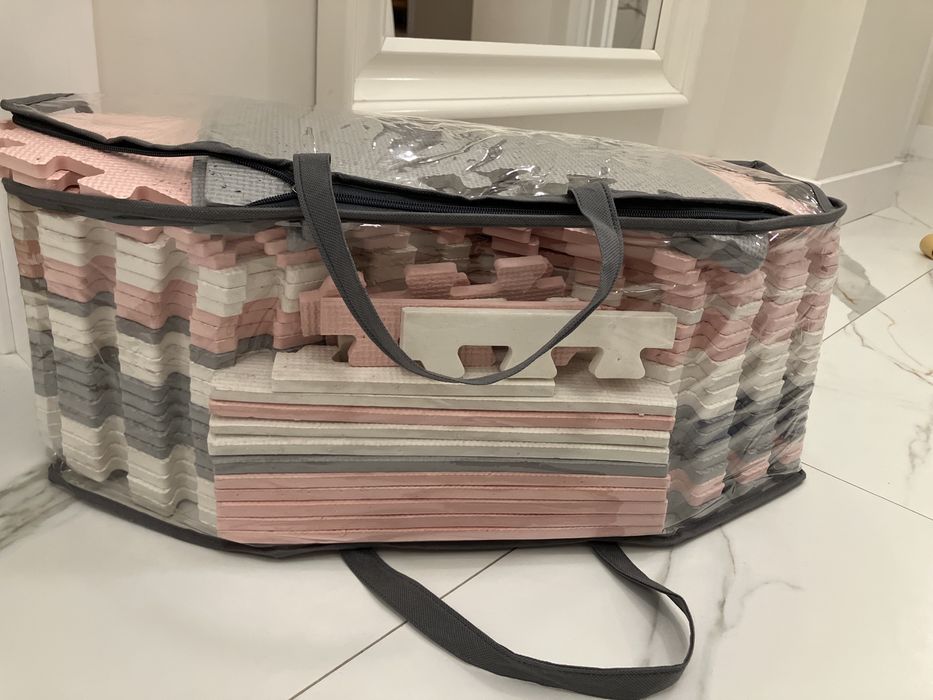 Mata piankowa różowo szara