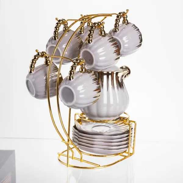 Набір для кави по-турецьки порцеляновий Confidence на 6 персон