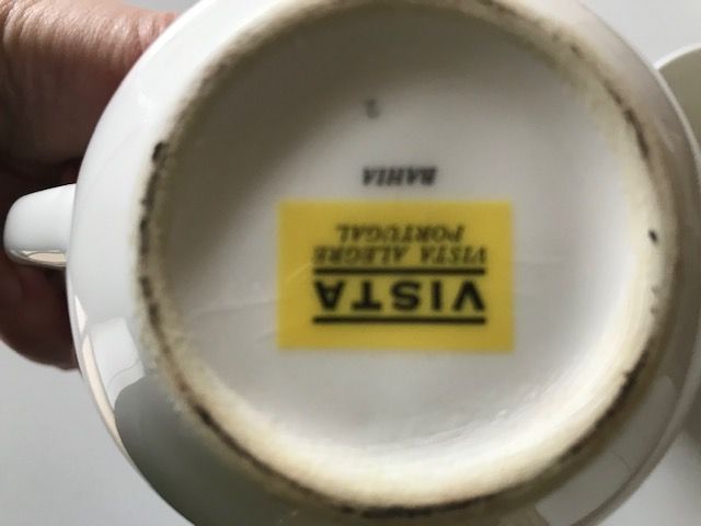 Conjunto caneca e leitera Vista Alegre - Nunca usada