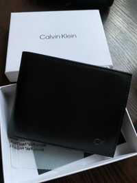 Мужской кошелек Calvin Klein BDS черный на подарок