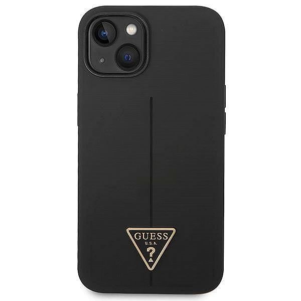 Etui Guess Silicone Triangle na iPhone 14 Plus - czarne