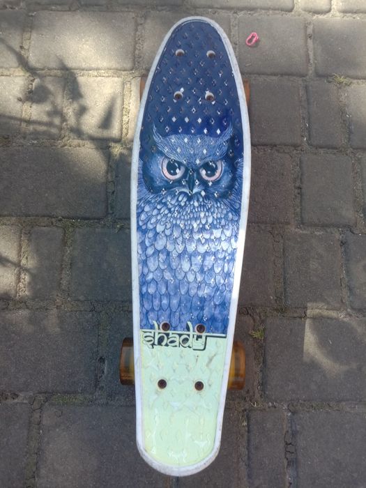 Скейт Пенні борд Best Board "Shady Owl" колеса PU, світяться