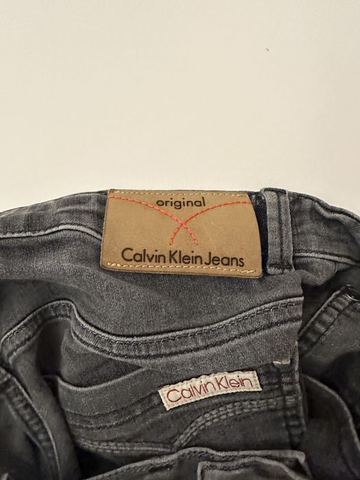 Oryginalne Calvin Klein Jeans Grey Denim Szare 36/38 S/M 170 cm Slim