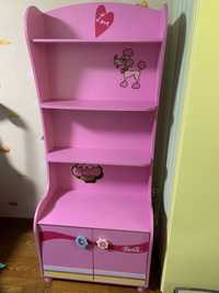 Стелаж cilek детская мебель розовый шкаф для книг стеллаж