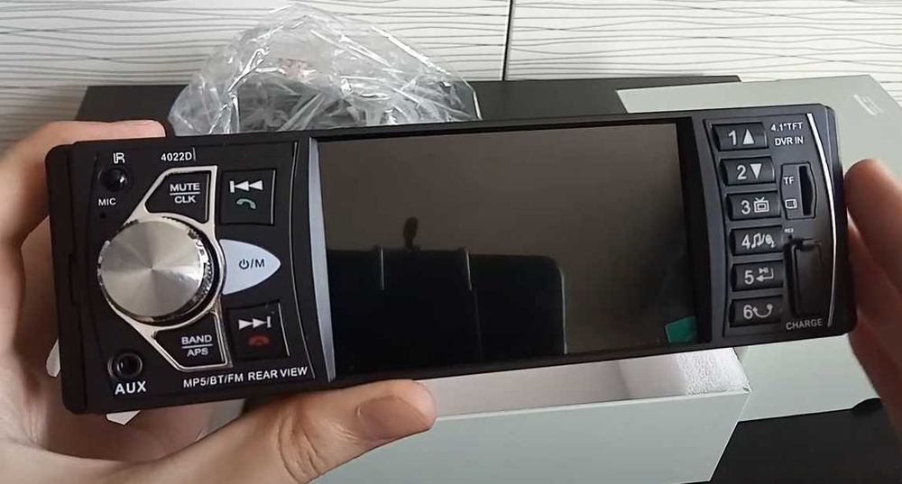 Автомагнітола стандартна з дисплеєм bluetooth usb microsd та пультом