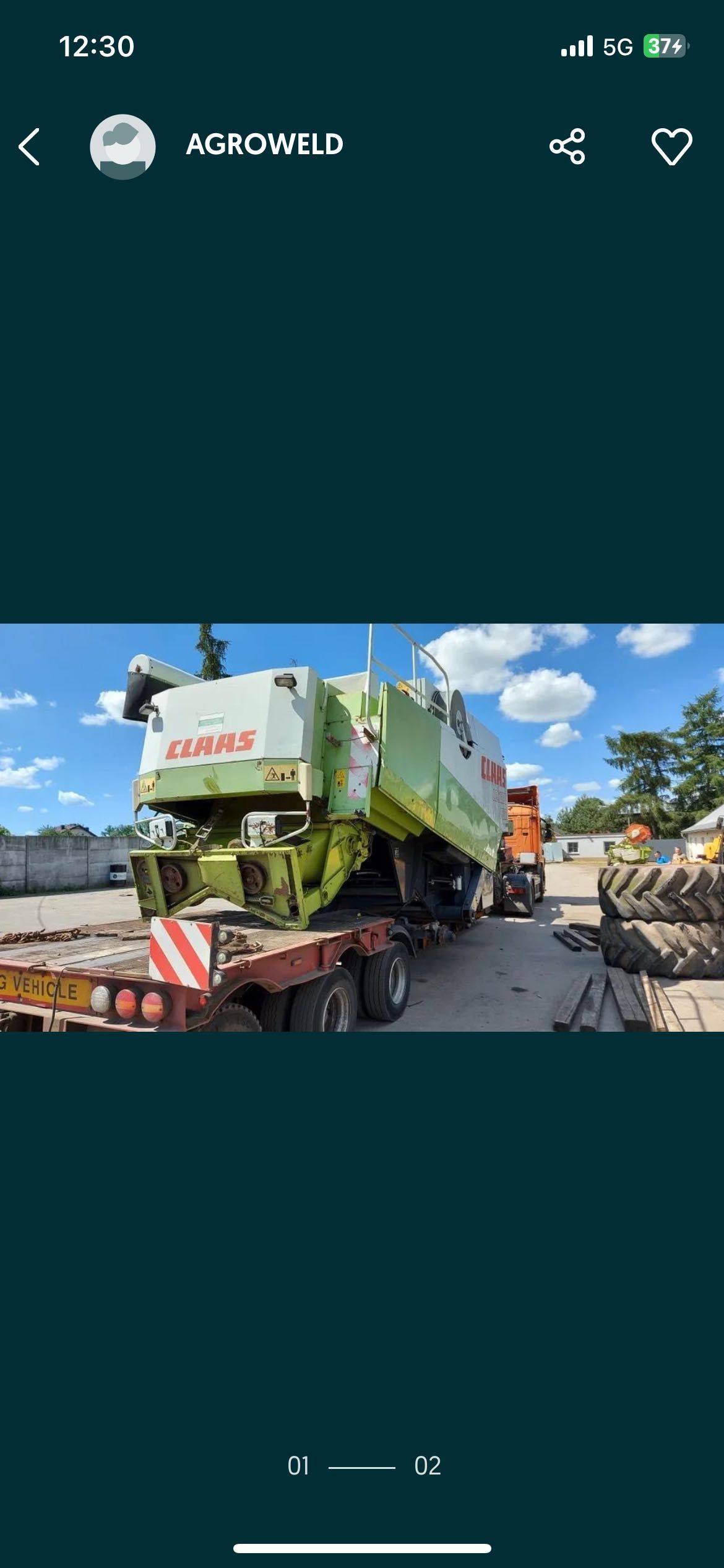 Kombajn Claas Dominator Lexion Mega części oryginalne używane i nowe