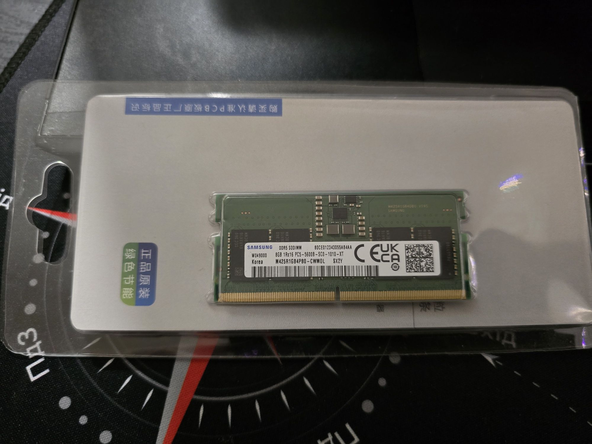 Оперативная память Samsung SODIMM DDR5 8Gb 5600Мгц