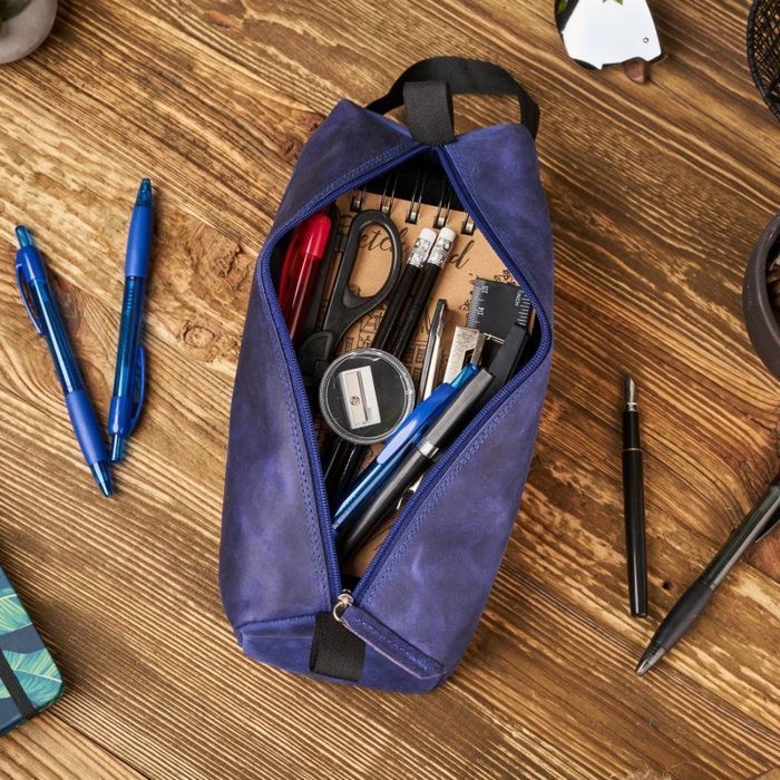 Skórzana kosmetyczka vintage Paolo Peruzzi T-52-DB