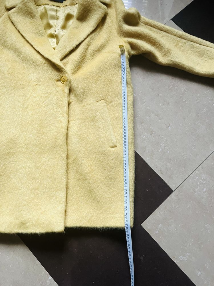 Monnari płaszcz wiosenny żółty rozmiar 42