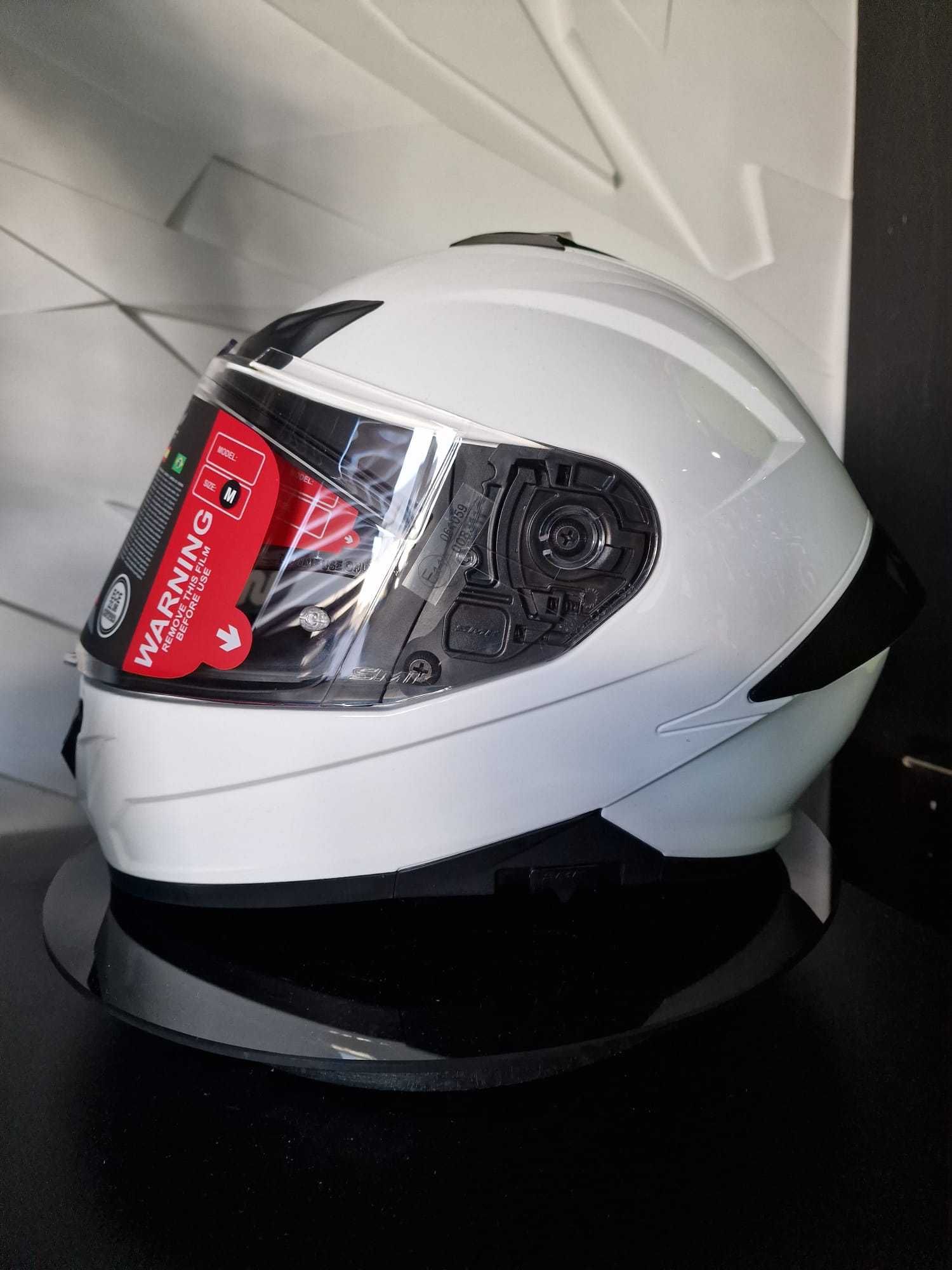 Kask SMK TYPHOON Blank White, blenda 'XS 'S 'M 'L 'XL sklep, GRATISY!