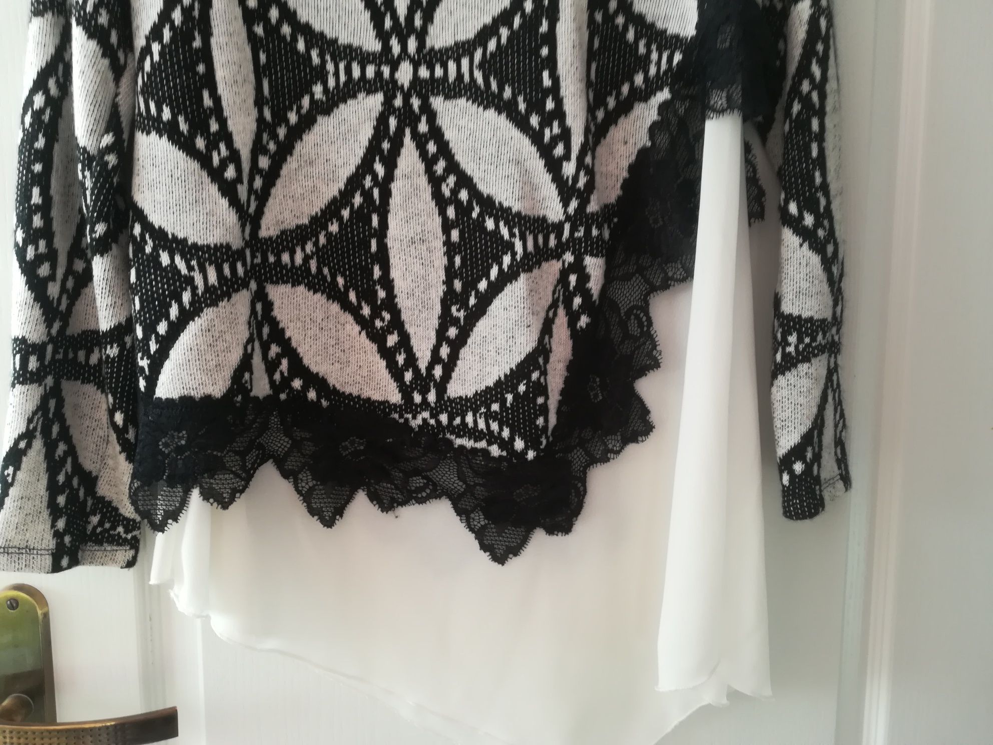 Sweter elegancki koszula