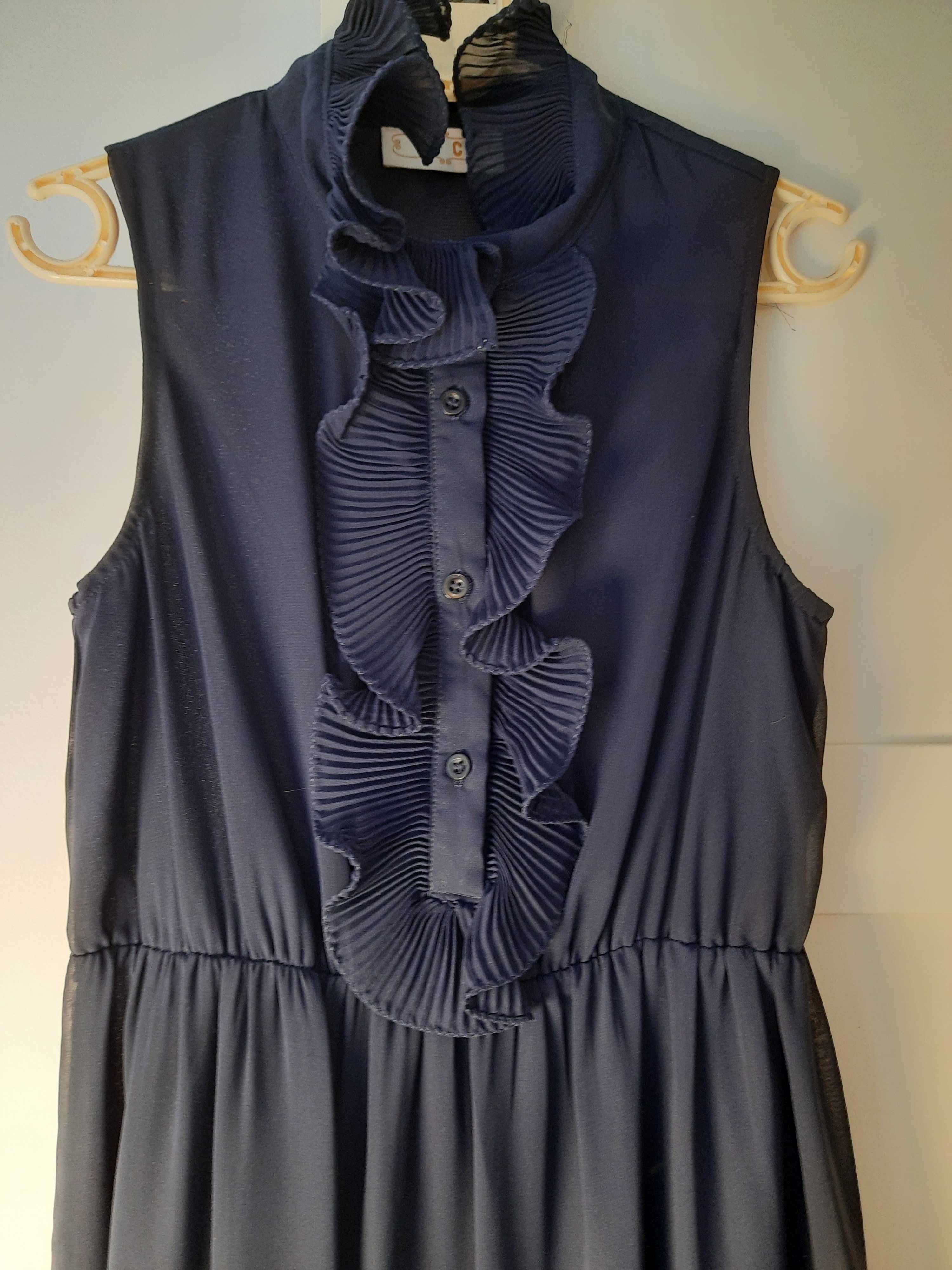 Vestido de cocktail azul "navy"