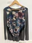 Camisola Salsa com padrão floral, tamanho XS (como NOVA)