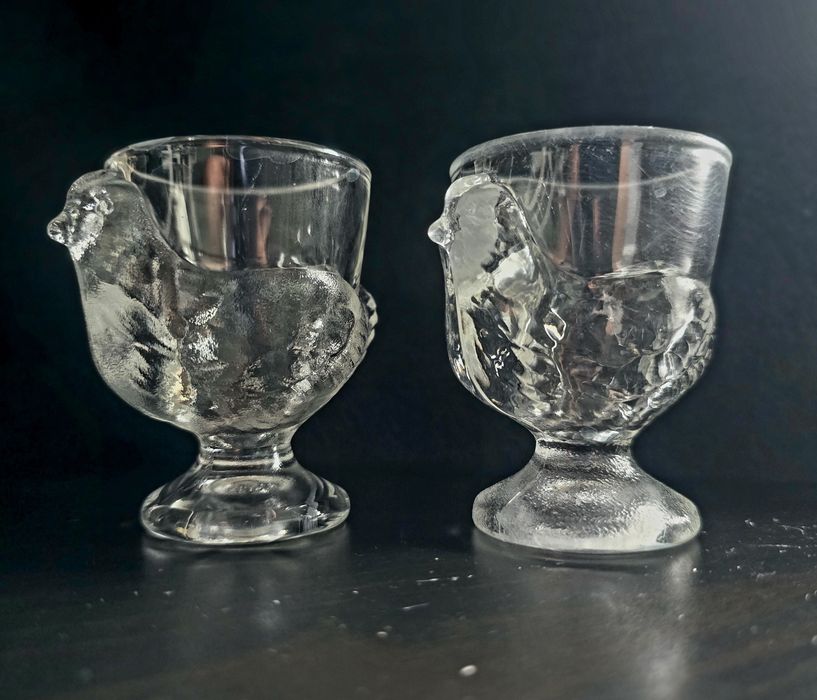 Kieliszki do jajek. Kurki jak za PRL. Nowe