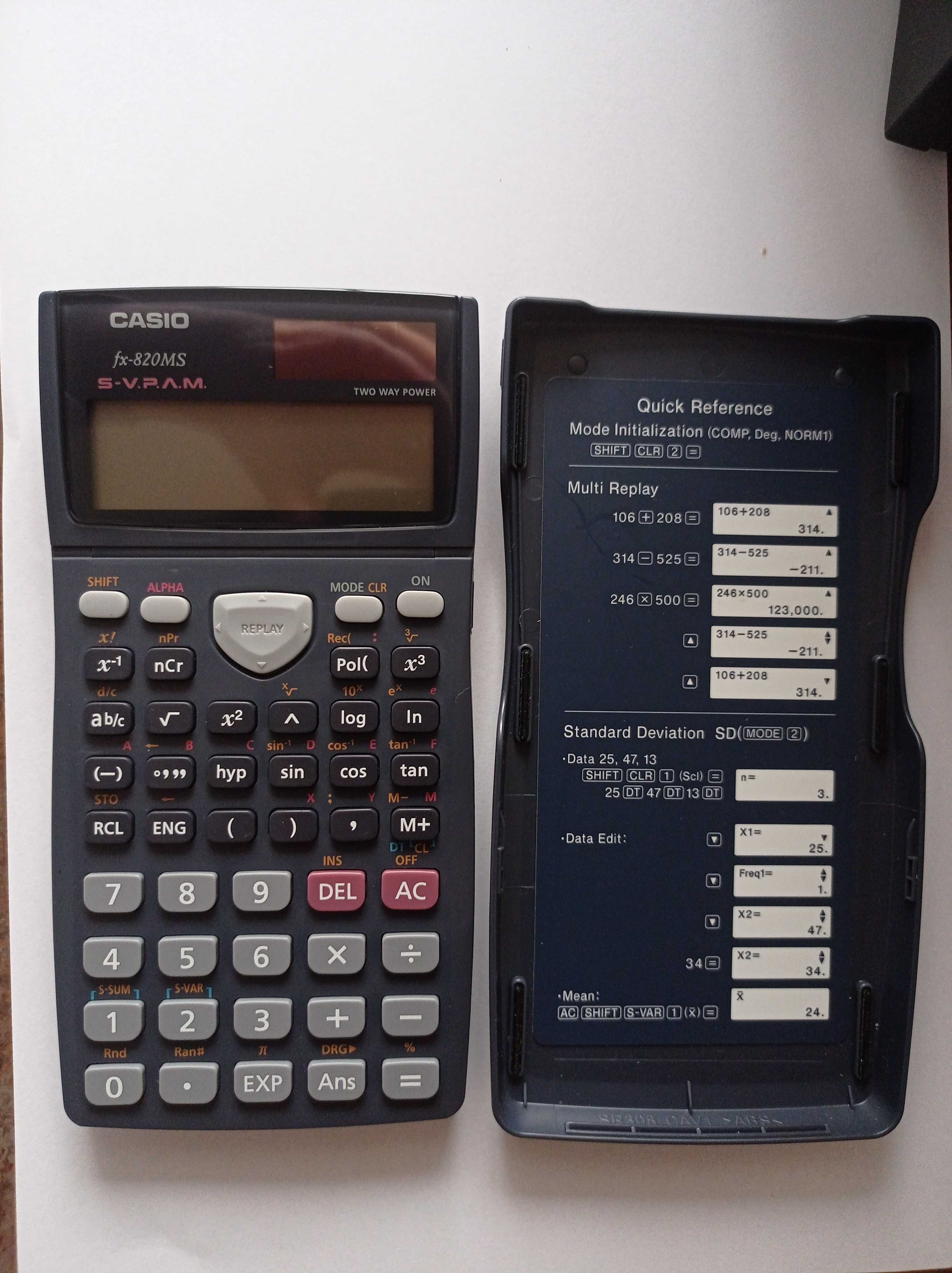 Kalkulator naukowy Casio FX 820MS - nowy