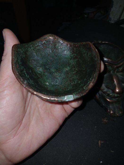 Шкатулка чёрт, чорт, Мефистофель, дьявол с омеднением.