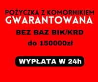 Pożyczka bez BIK/ z bazami / szybko/ 250tyś / bez zaświadczeń/ kredyt