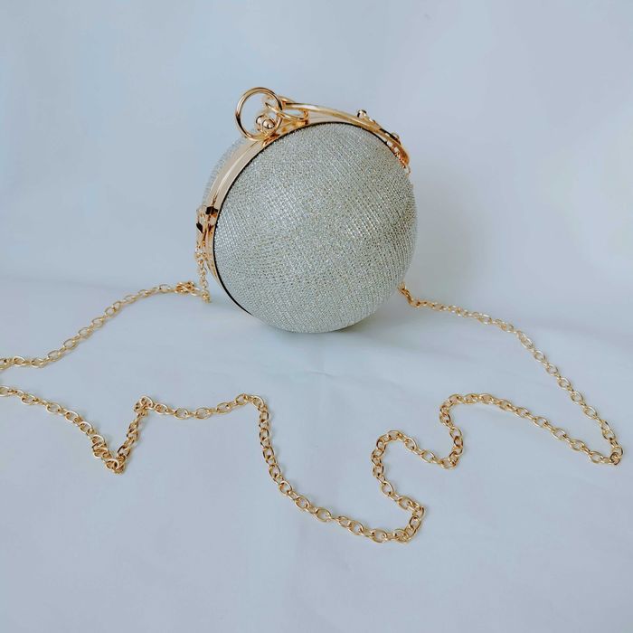 Nowa damska kopertówka torebka glamur kula glamur do ręki i na ramię