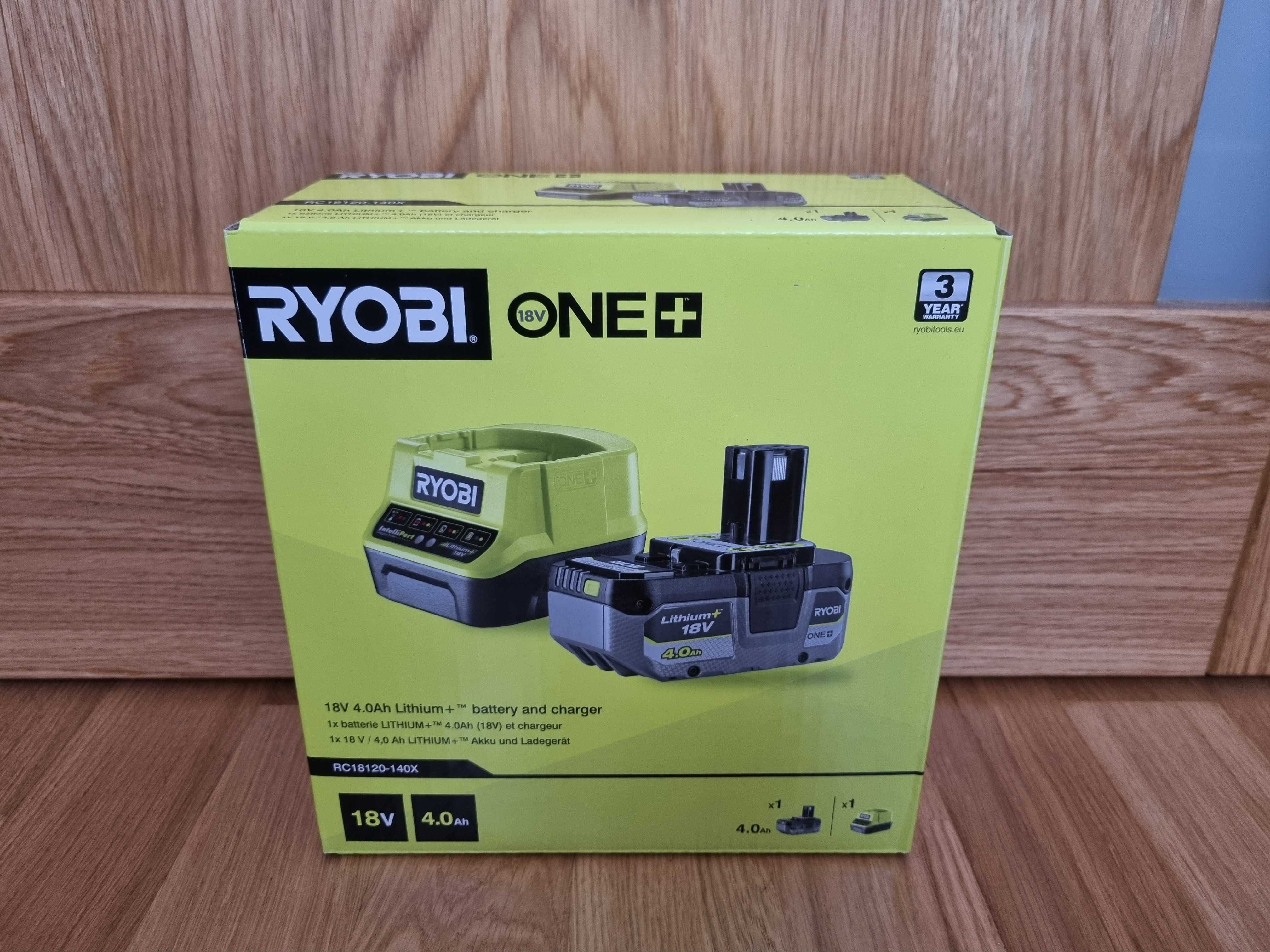 Akumulator Ryobi RC18120 4.0Ah 18V + Ładowarka